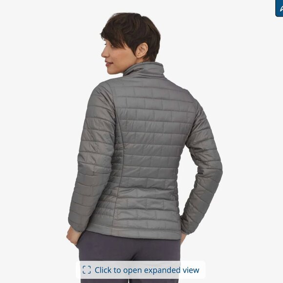 Patagonia Nano Puff Insulated Jacket Packable Feather grey sz M - Picture 3 of 13